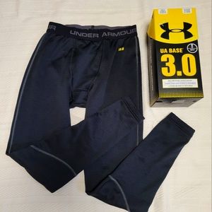 Under Armour men's bottom, baselayer, 3.0 for extreme cold, black. Long john's